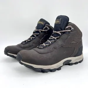 Columbia Newton Ridge Trail Boots YY5312-231 Hiking Brown Leather Boys Size 6