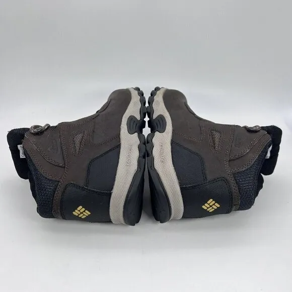Columbia Newton Ridge Trail Boots YY5312-231 Hiking Brown Leather Boys Size 6
