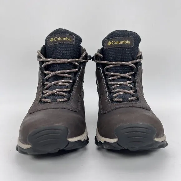 Columbia Newton Ridge Trail Boots YY5312-231 Hiking Brown Leather Boys Size 6