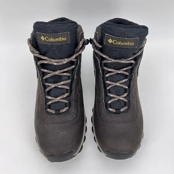 Columbia Newton Ridge Trail Boots YY5312-231 Hiking Brown Leather Boys Size 6