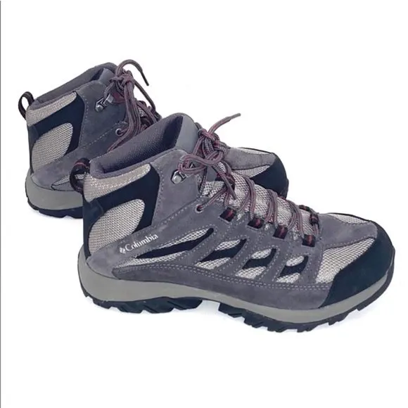 Columbia Unisx Gray Crestwood Mid Waterproof Hiking Boot
