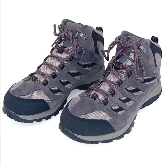 Columbia Unisx Gray Crestwood Mid Waterproof Hiking Boot