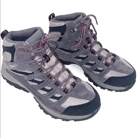 Columbia Unisx Gray Crestwood Mid Waterproof Hiking Boot