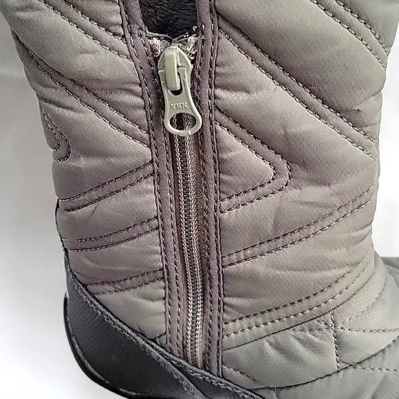 Columbia Winter Snow Waterproof Grey Boots w/ Omni-heat &amp; Omni-grip - Unisex 4Y