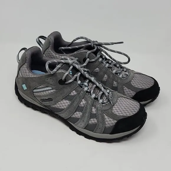 Columbia Women's Redmond Grey Outdoor Hiking Shoes Size 8