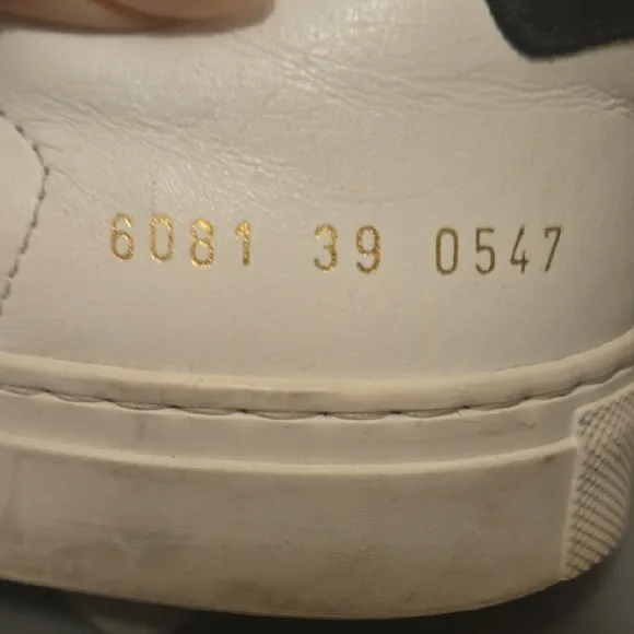 Common Projects White Leather Sneakers Minimalist Design