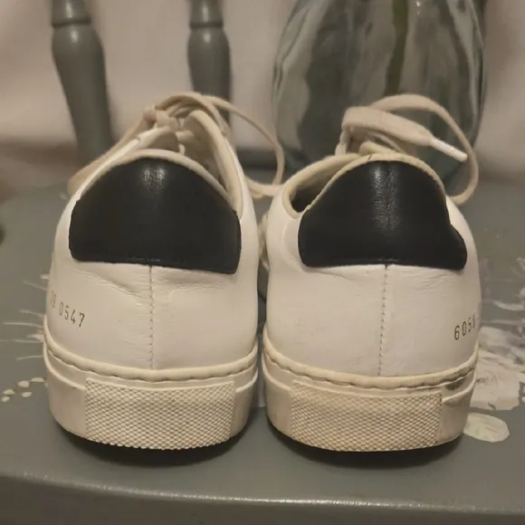 Common Projects White Leather Sneakers Minimalist Design