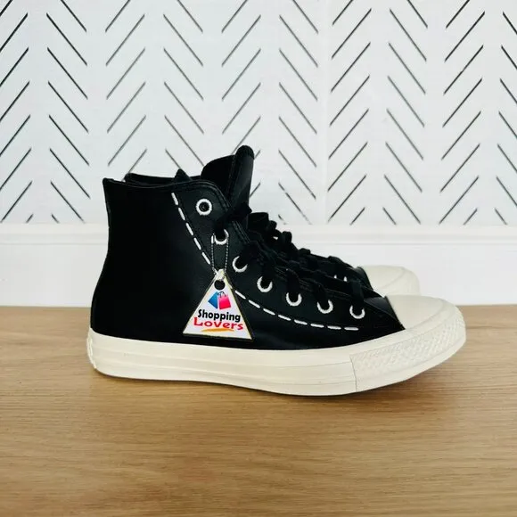 ⭐Converse Chuck Taylor All Star Bold Stitch Size 7.5 Women's Shoes Black A07954C