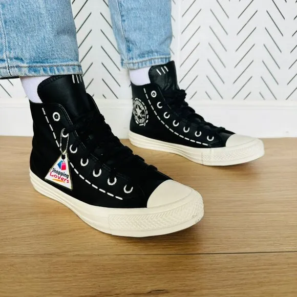 ⭐Converse Chuck Taylor All Star Bold Stitch Size 7.5 Women's Shoes Black A07954C