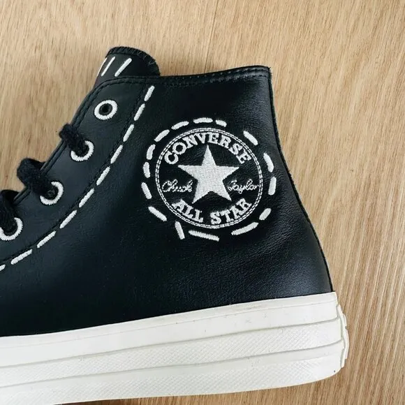 ⭐Converse Chuck Taylor All Star Bold Stitch Size 7.5 Women's Shoes Black A07954C