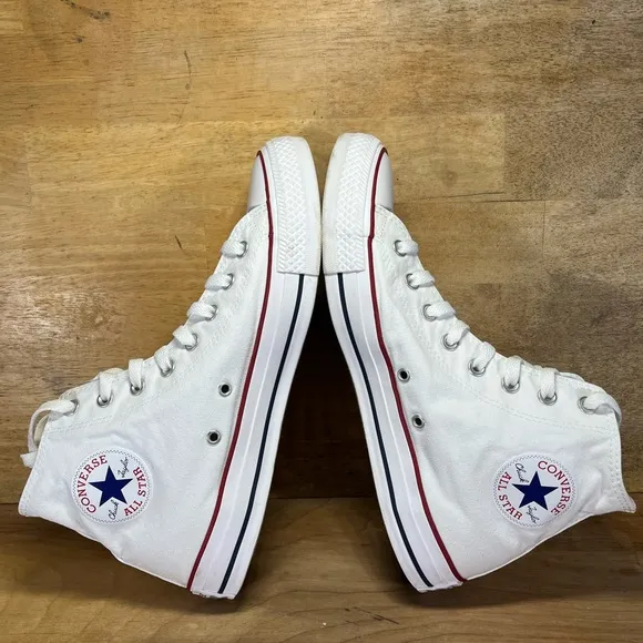 Converse Chuck Taylor All Star Hi Mens Size 11 Shoes Sneakers Red White Blue