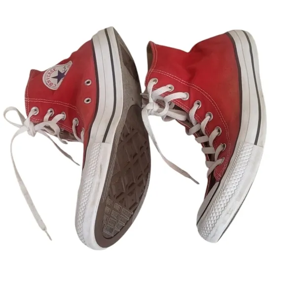 Converse Chuck Taylor All Star Red Hi Top Shoes