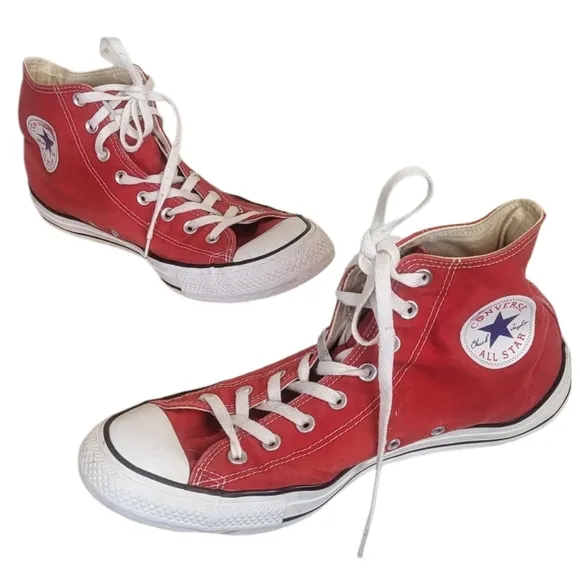 Converse Chuck Taylor All Star Red Hi Top Shoes