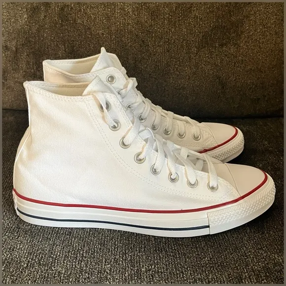 Converse Chuck Taylor White Hi Top Shoes Men -Size 8.5