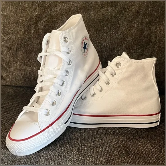 Converse Chuck Taylor White Hi Top Shoes Men -Size 8.5