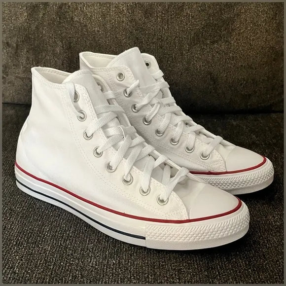 Converse Chuck Taylor White Hi Top Shoes Men -Size 8.5