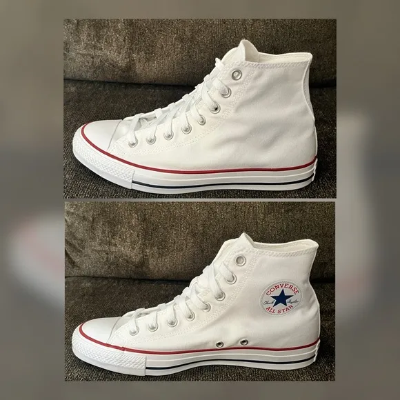 Converse Chuck Taylor White Hi Top Shoes Men -Size 8.5