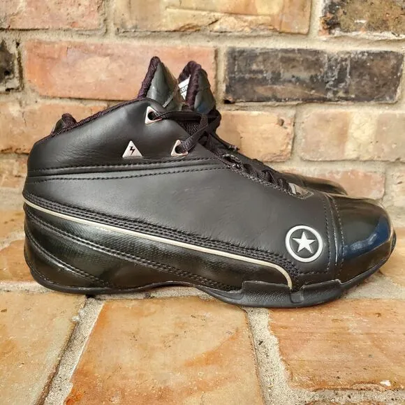 Converse Dwyane Wade 1.3 Mid Top Triple Black Basketball Sneakers Shoes Men's 7