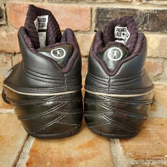 Converse Dwyane Wade 1.3 Mid Top Triple Black Basketball Sneakers Shoes Men's 7