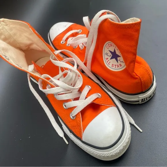 Converse Kids Orange High-Top Sneakers