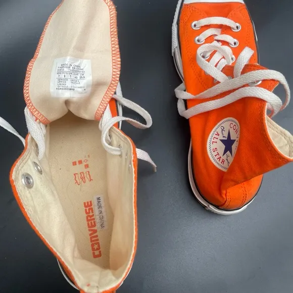 Converse Kids Orange High-Top Sneakers