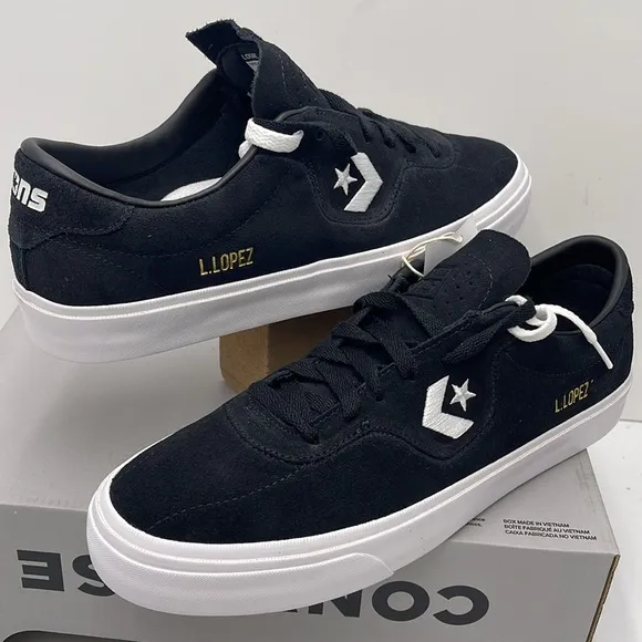 Converse Men's Black Sneakers 163261CLOUIE LOPEZ PRO OX BLACK/BLACK/WHITE