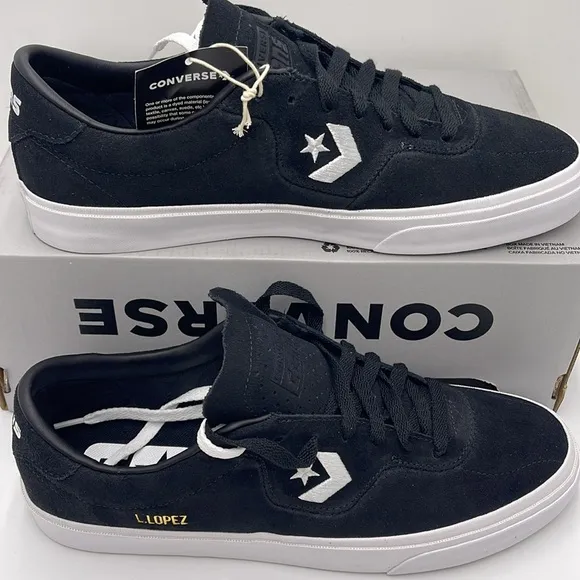 Converse Men's Black Sneakers 163261CLOUIE LOPEZ PRO OX BLACK/BLACK/WHITE