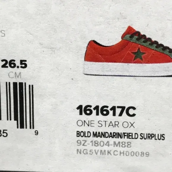 Converse One Star Ox Bold Mandarin Field Surplus Shoes