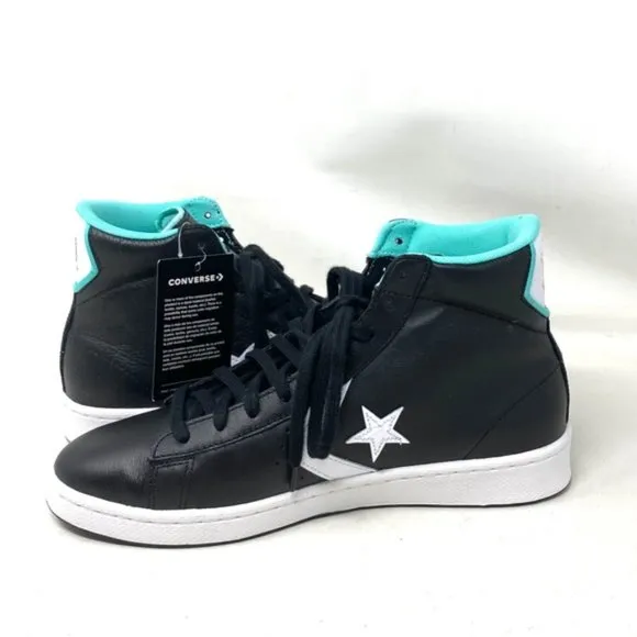 Converse Pro Leather Basketball High NBA Jam Shoes Black Men's Sneakers 171313C