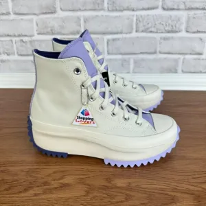 ⭐Converse Run Star Hike Platform Color Pop Sz 8 Men's Shoes Beige Purple A16188C