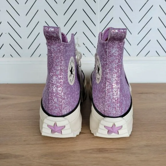 ❤️❤️Converse Run Star Hike Platform Hi Sz 5.5 Men's Shoes Purple Glitter A10096C