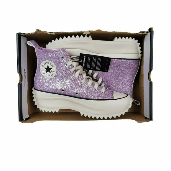 ❤️❤️Converse Run Star Hike Platform Hi Sz 5.5 Men's Shoes Purple Glitter A10096C