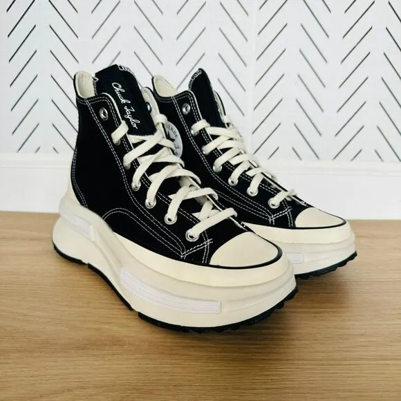 ⭐Converse Run Star Legacy CX Hi Sz 7 Women's Shoes Sneakers Black A00869C New