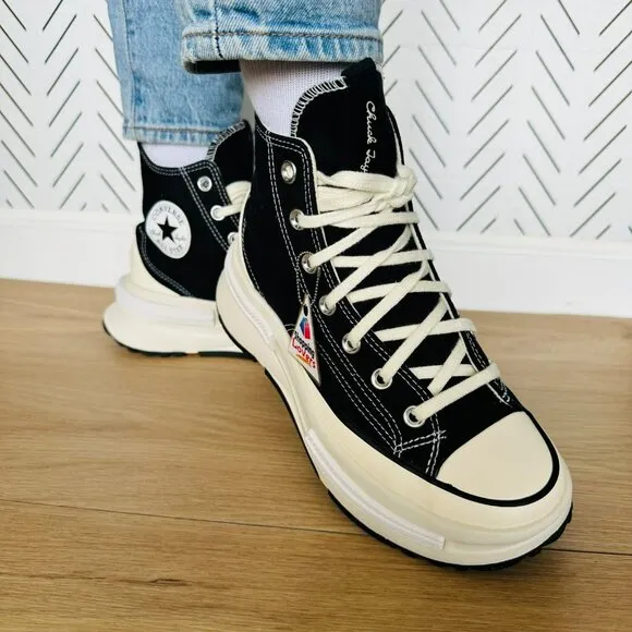 ⭐Converse Run Star Legacy CX Hi Sz 7 Women's Shoes Sneakers Black A00869C New