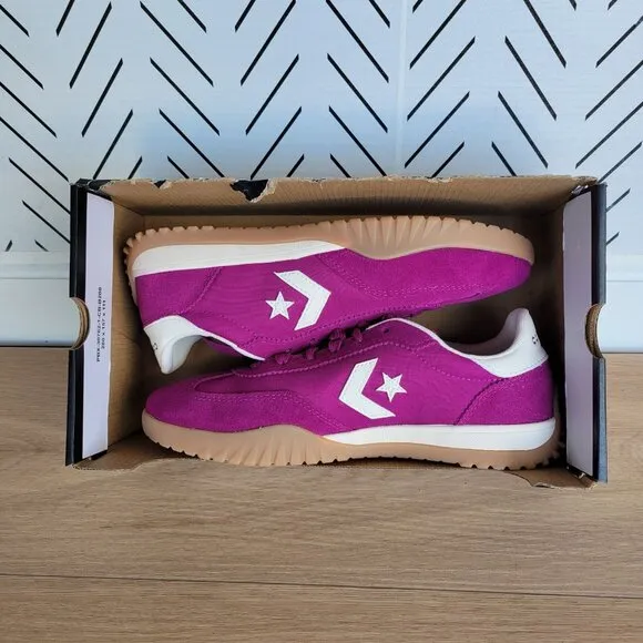 ⭐Converse Run Star Trainer Ox Size 7.5 Womens Casual Shoes Suede Violet A13361C⭐