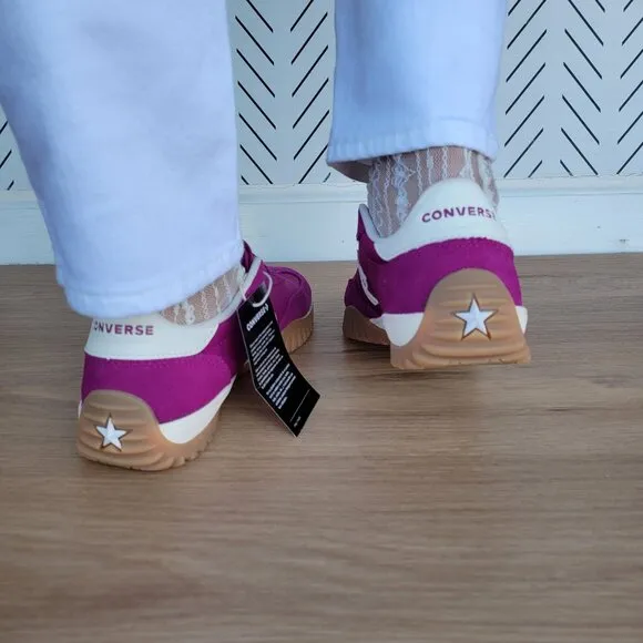 ⭐Converse Run Star Trainer Ox Size 7.5 Womens Casual Shoes Suede Violet A13361C⭐