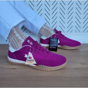 ⭐Converse Run Star Trainer Ox Size 7.5 Womens Casual Shoes Suede Violet A13361C⭐
