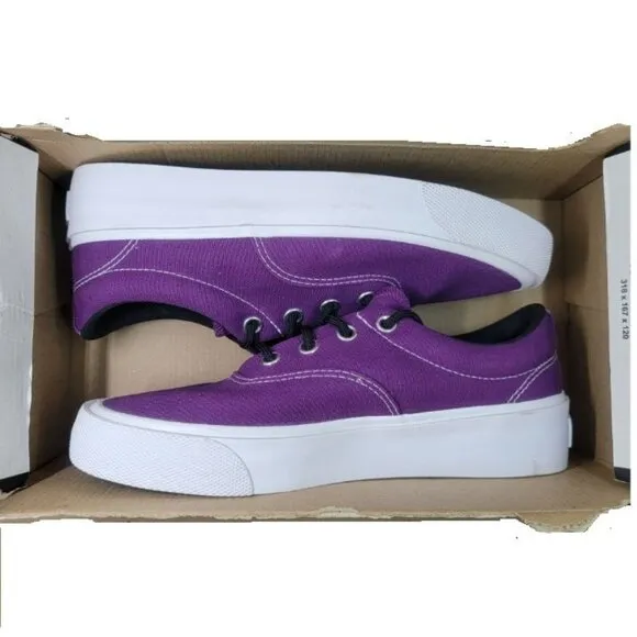 🤩CONVERSE SKID GRIP CANVAS Women Shoes Sz 8.5 Purple Platform Sneakers 170942C
