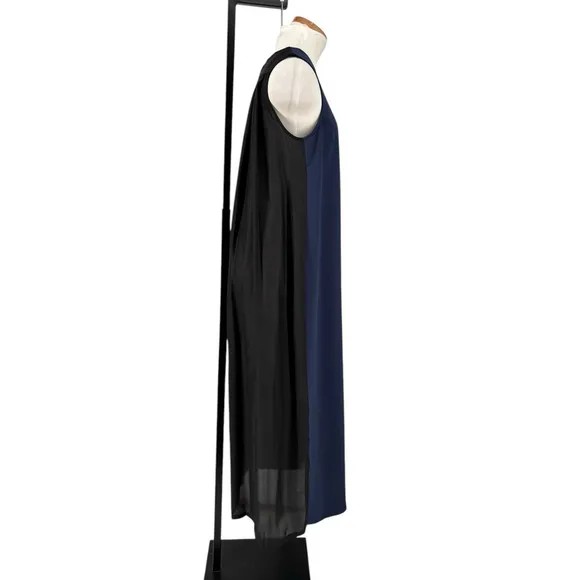 Cop Copine Bento Dress Maxi Pleated Back Minimalist Lagenlook Size 36 Designer