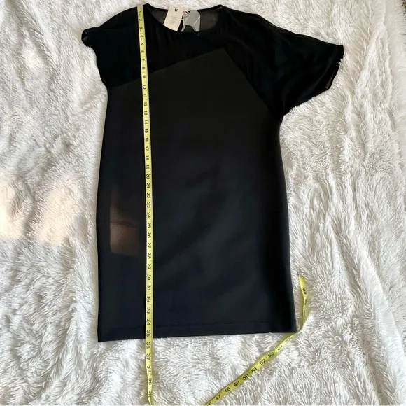 Cop.Copine Estrella Dress Shift Sheer Career Academia Minimalist Designer EU 40