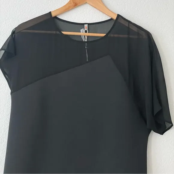 Cop.Copine Estrella Dress Shift Sheer Career Academia Minimalist Designer EU 40