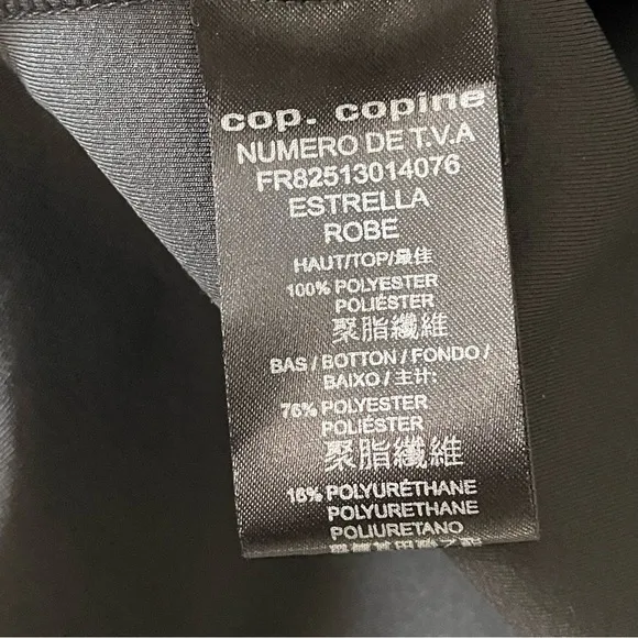 Cop.Copine Estrella Dress Shift Sheer Career Academia Minimalist Designer EU 40