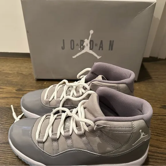 COPY - Air Jordan Men's Gray Sneakers in size 9