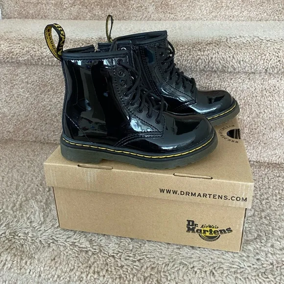 COPY - Dr. Martens Toddler 1460 Patent Leather Lace Up Boots