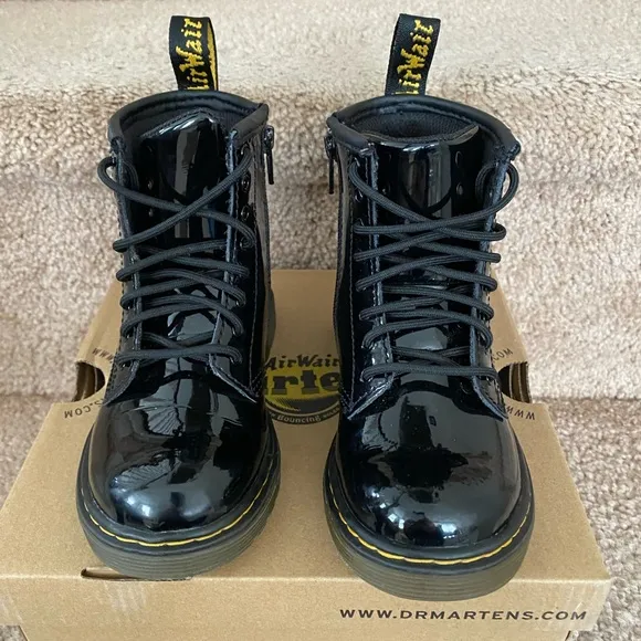 COPY - Dr. Martens Toddler 1460 Patent Leather Lace Up Boots