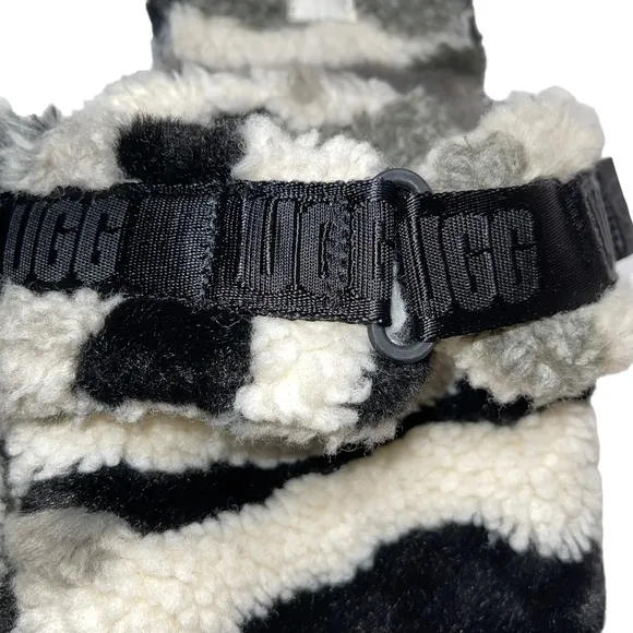 COPY - UGG Men's Fluff It Cali Collage 1119111 Grey Slip On Slide Slippers Size…