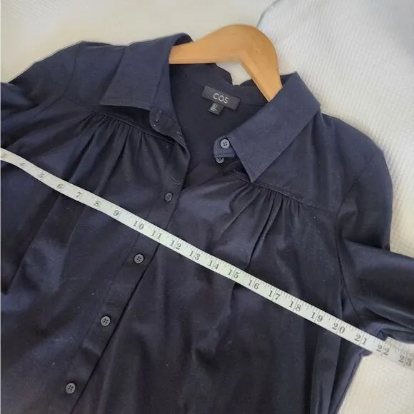 COS oversized lagenlook dress side pockets minimalist