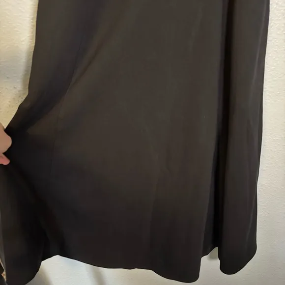 COS Women’s Asymmetric Polo Midi Shirt Dress Black