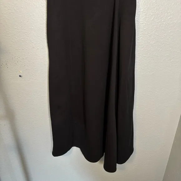 COS Women’s Asymmetric Polo Midi Shirt Dress Black