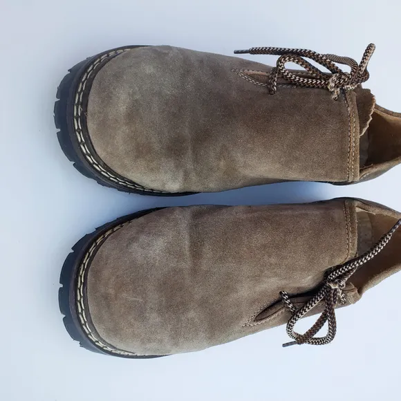 Country Maddox Julian Suede Side Lace Lug Sole German Shoes Size 12